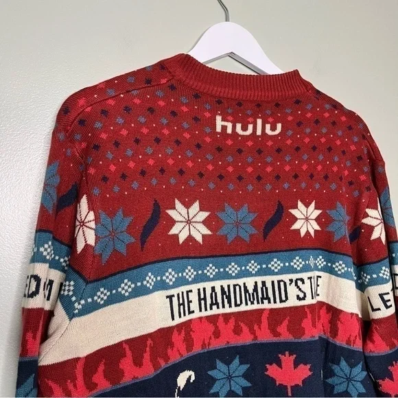 NWT Hulu The Handmaid’s Tale Let Freedom Rage Christmas Holiday Sweater Size‎ XL - Picture 5 of 11